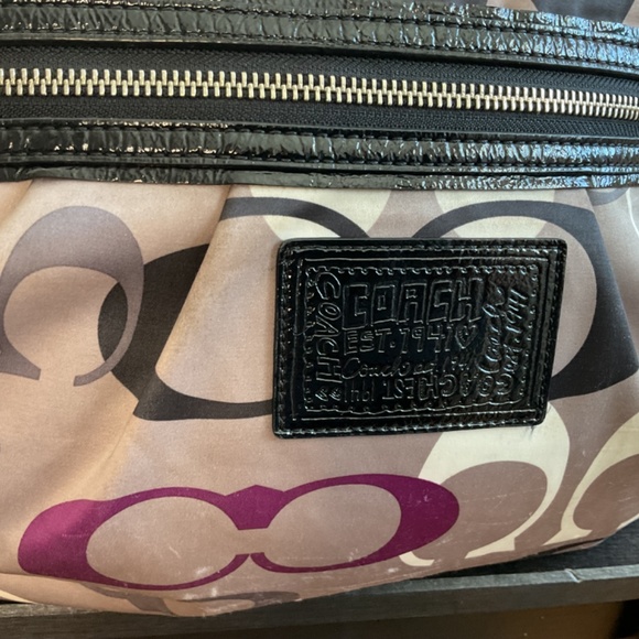 Coach Daisy Optic Print Multi-Tote M1294-F22961 In Purples - Picture 6 of 15